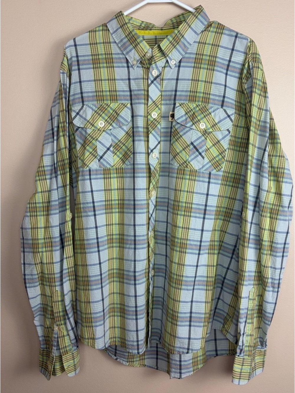 Buffalo Jackson Trading Co. men's long-sleeve button-up shirt, plaid